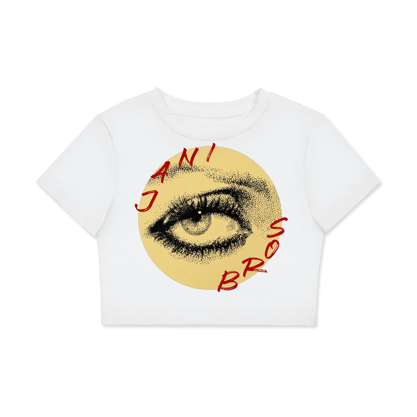 Fitted Crop Cotton T-Shirt