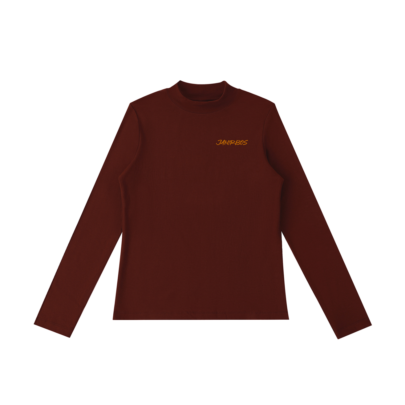 Essential Mock Neck Long Sleeve T-Shirt