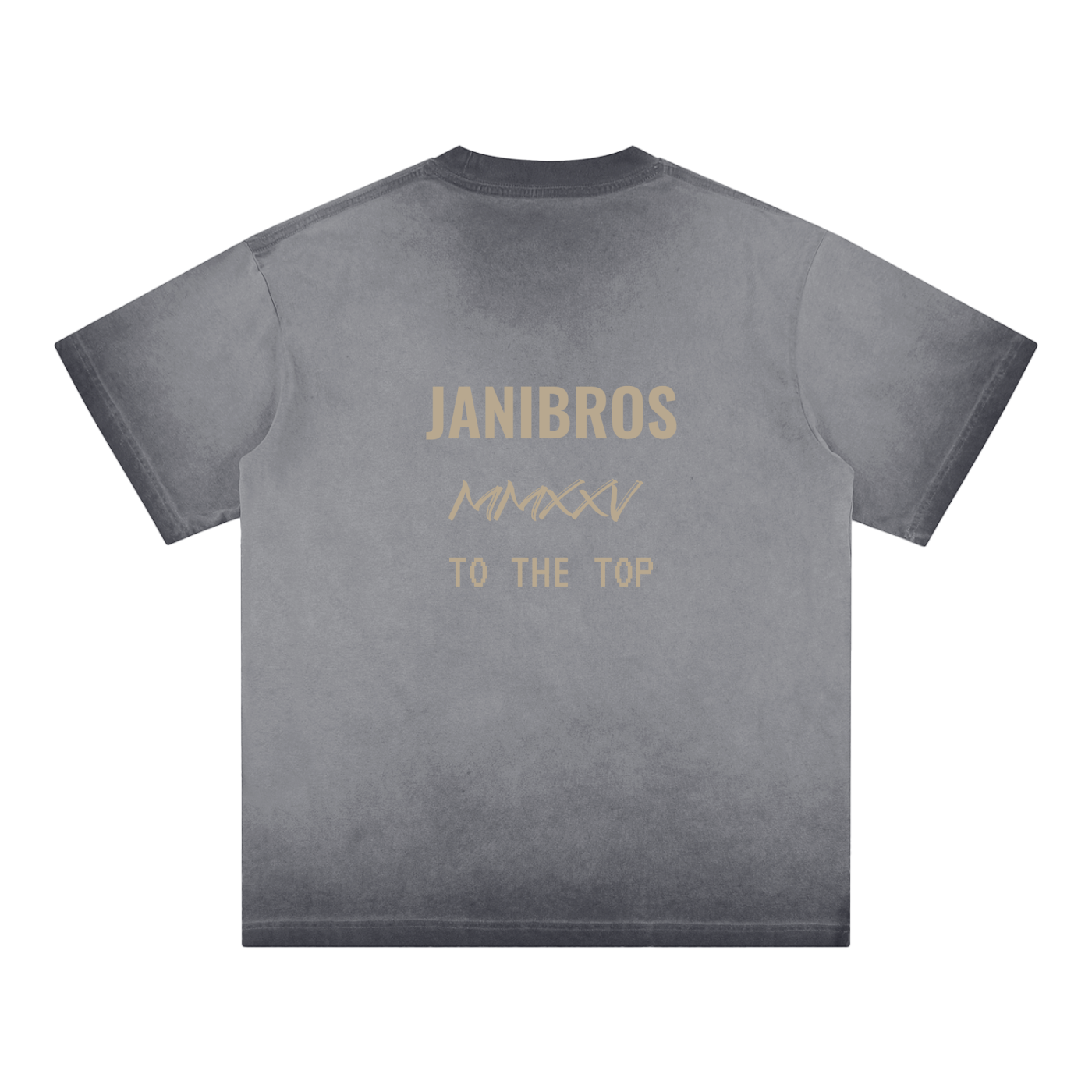 Reverse Dyed T-shirt BROWN