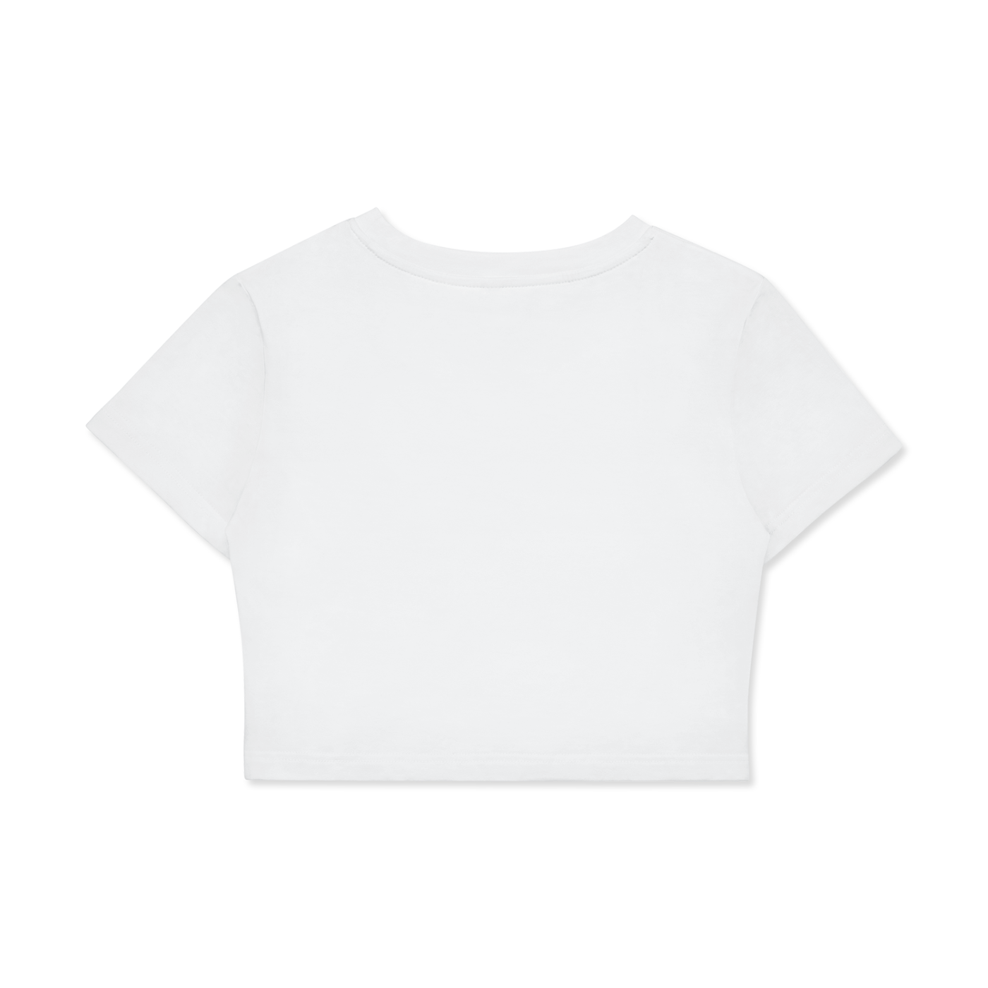 Fitted Crop Cotton T-Shirt