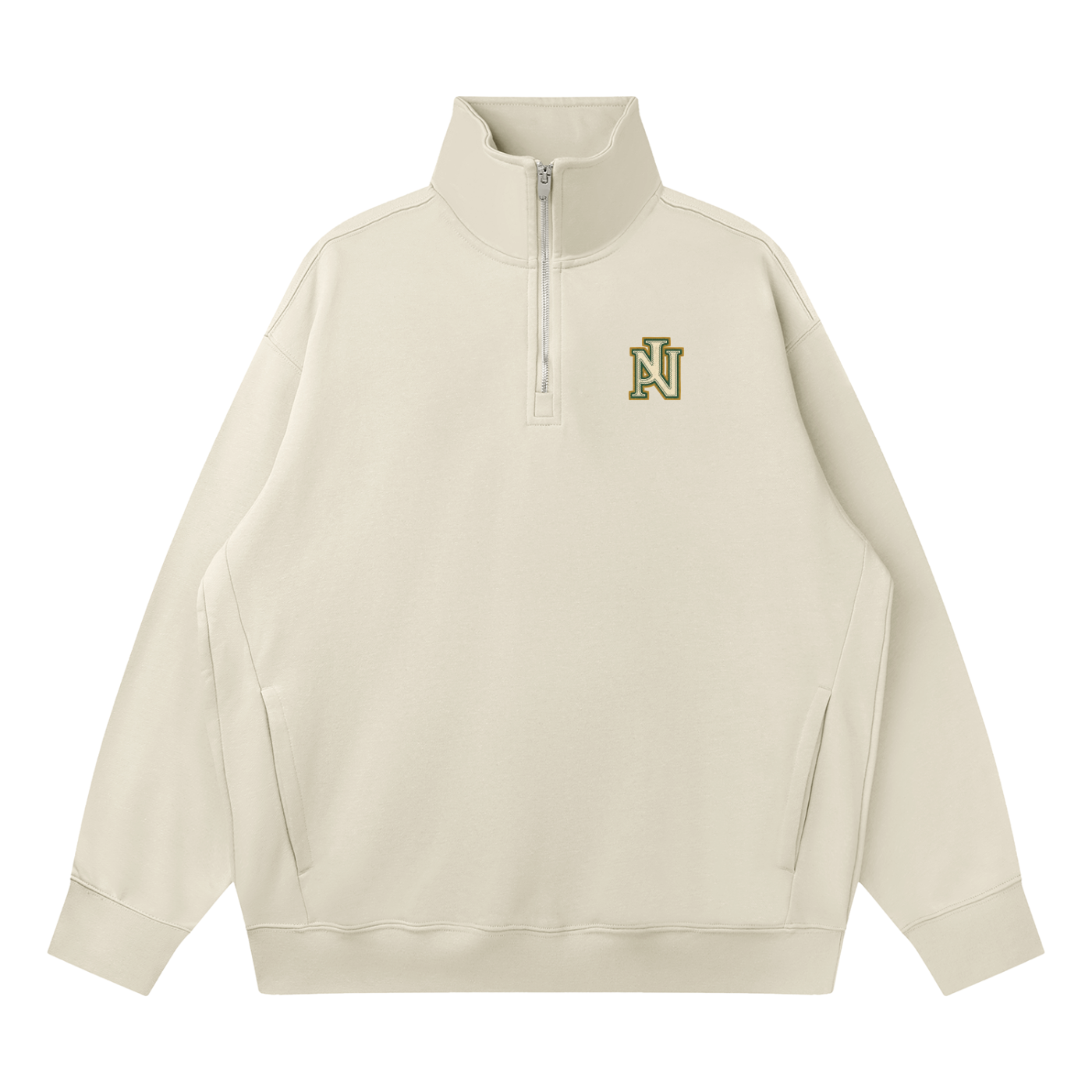 Quarter-Zip Drop Shoulder Sweatshirt