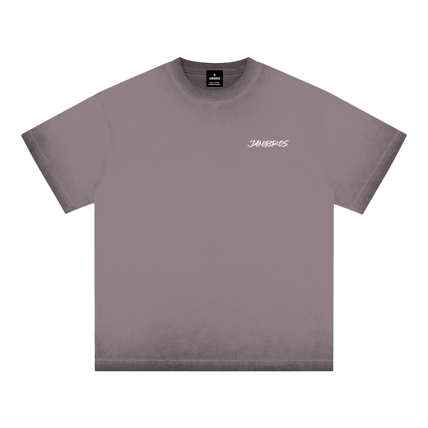 Reverse Dyed T-shirt BROWN