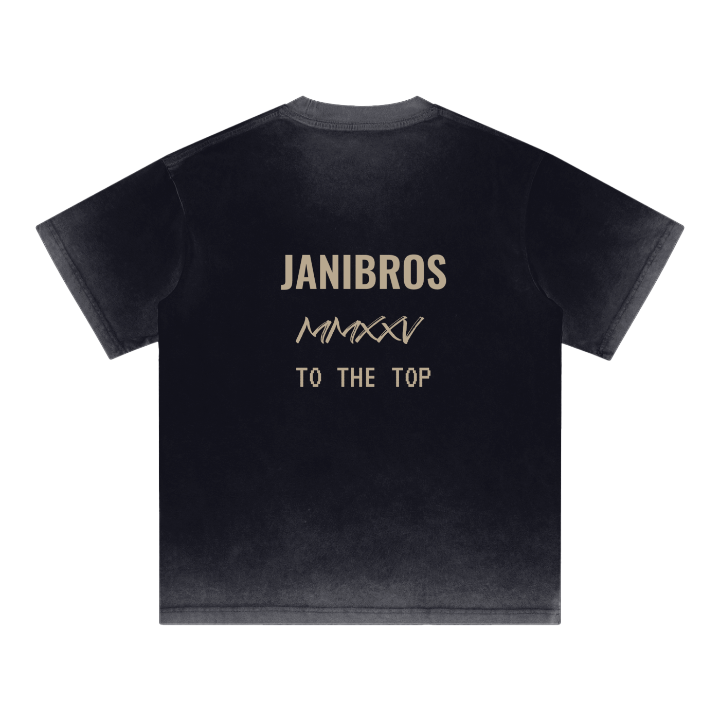 Reverse Dyed T-shirt BROWN