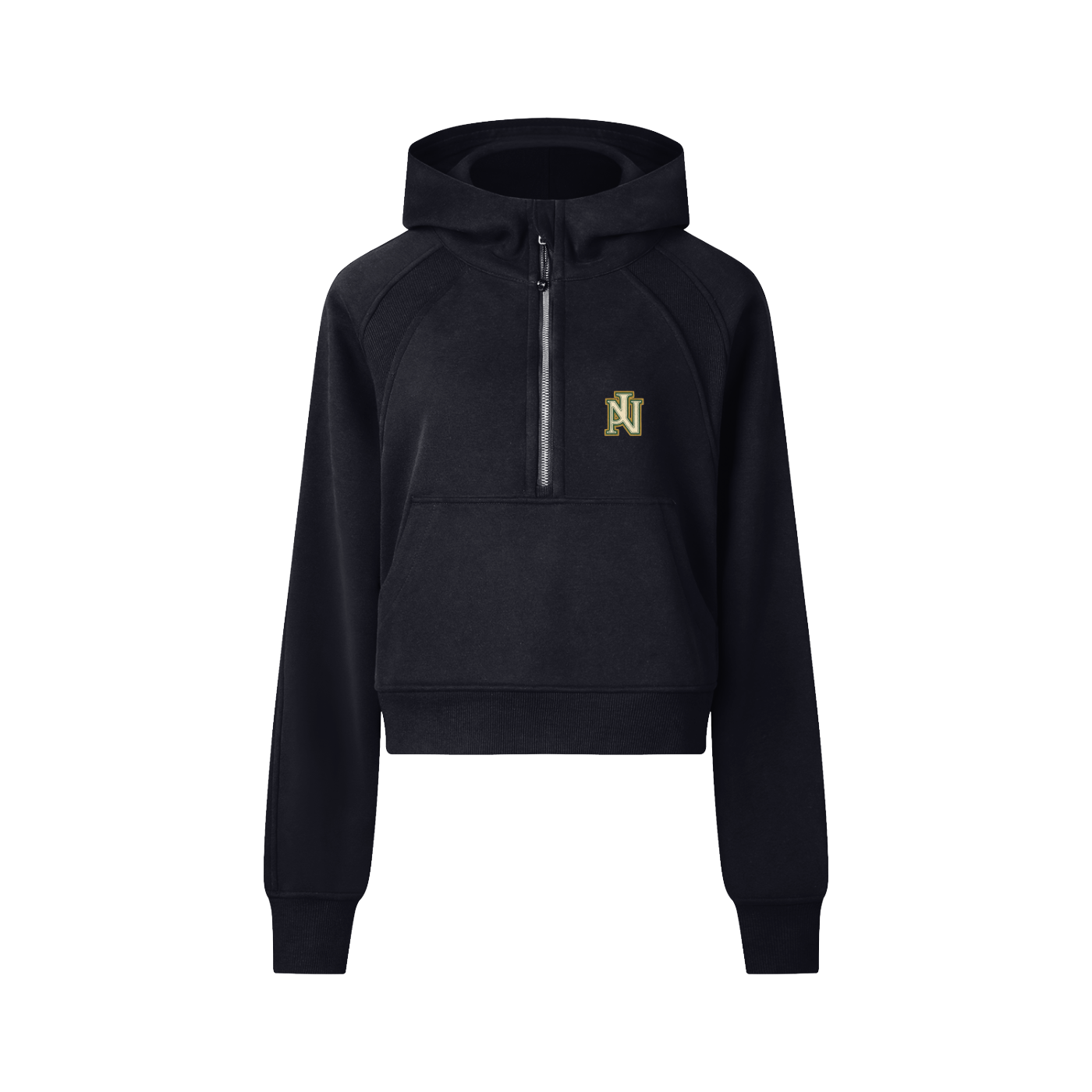Cropped Half-Zip Hoodie