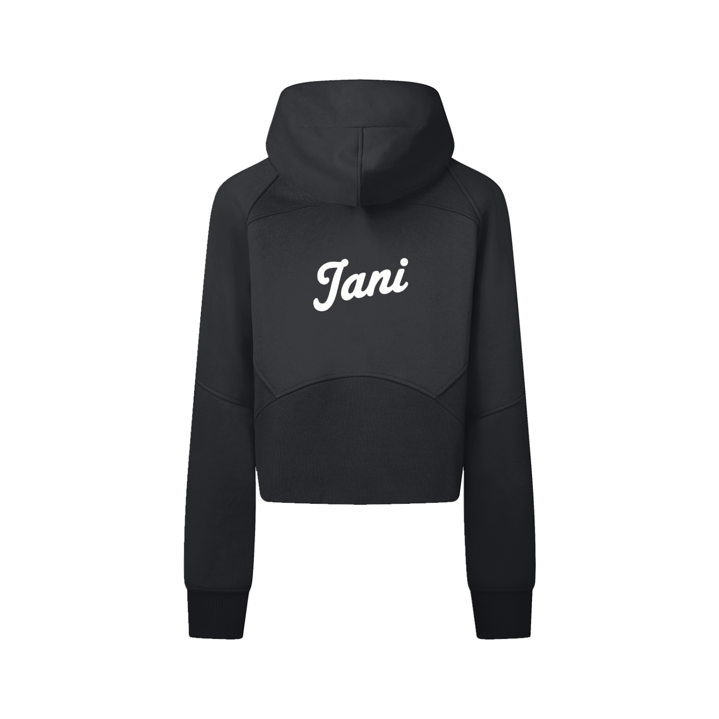 Cropped Zip-Through Hoodie