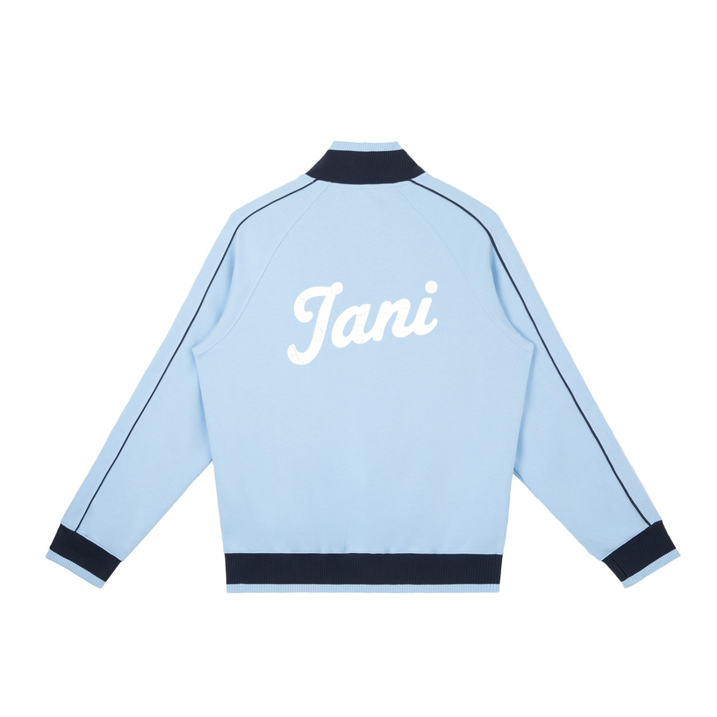 Color Block Raglan Sleeve Zip Track Jacket