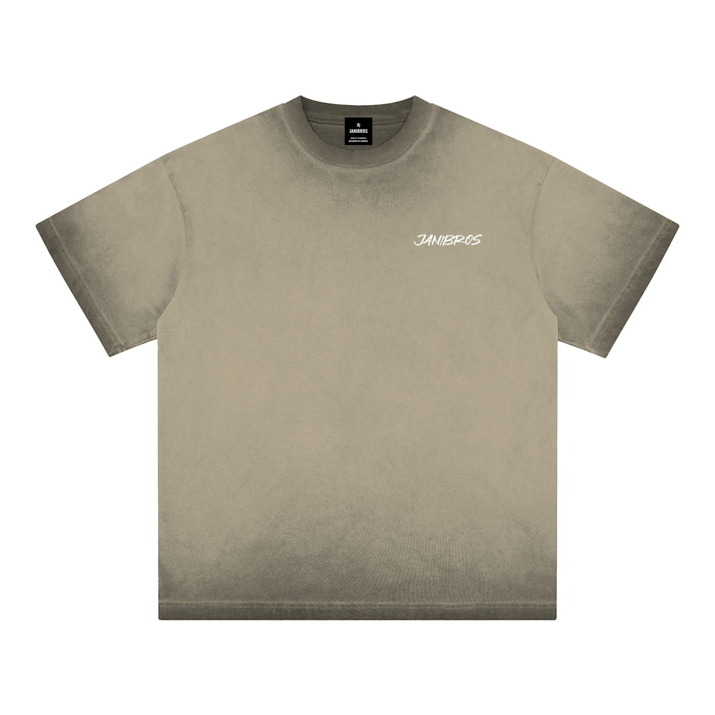 Reverse Dyed T-shirt BROWN
