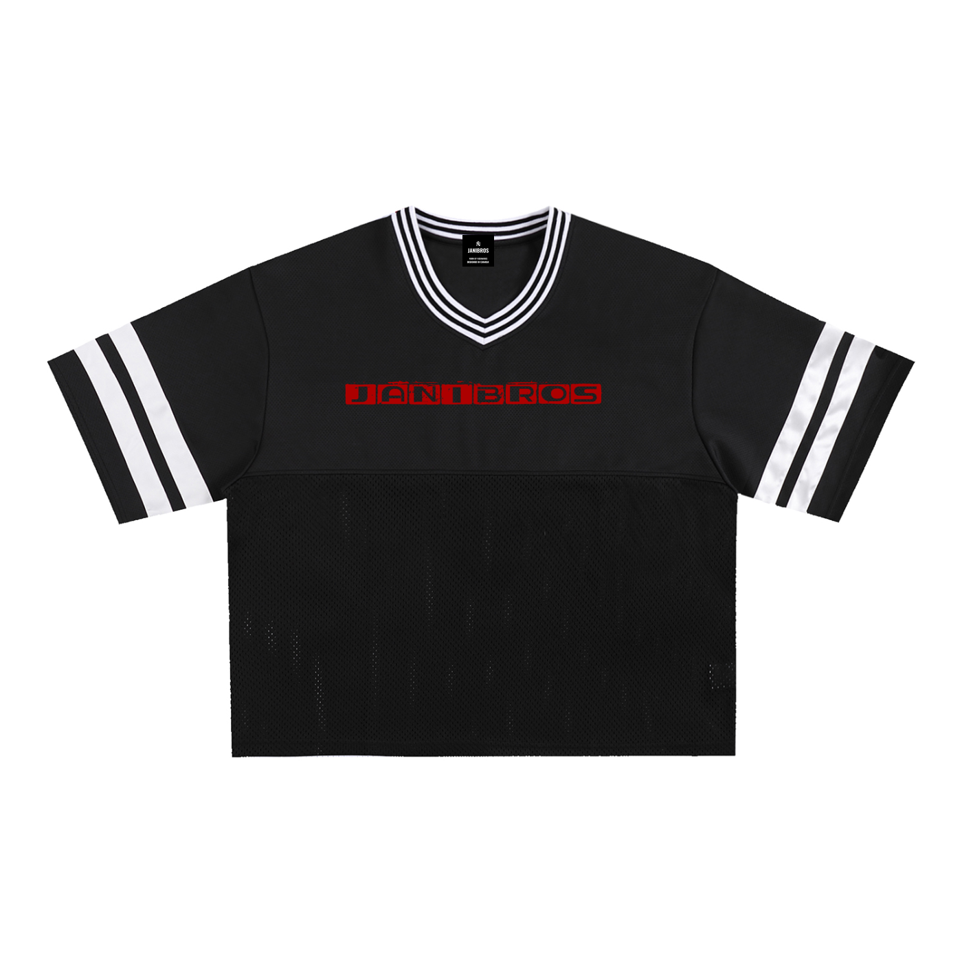 Taped Mesh Boxy T-Shirt