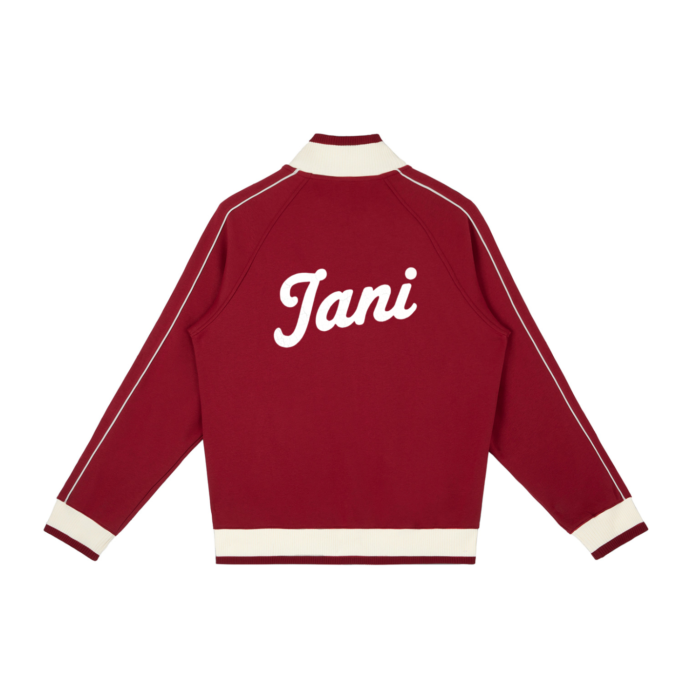 Color Block Raglan Sleeve Zip Track Jacket