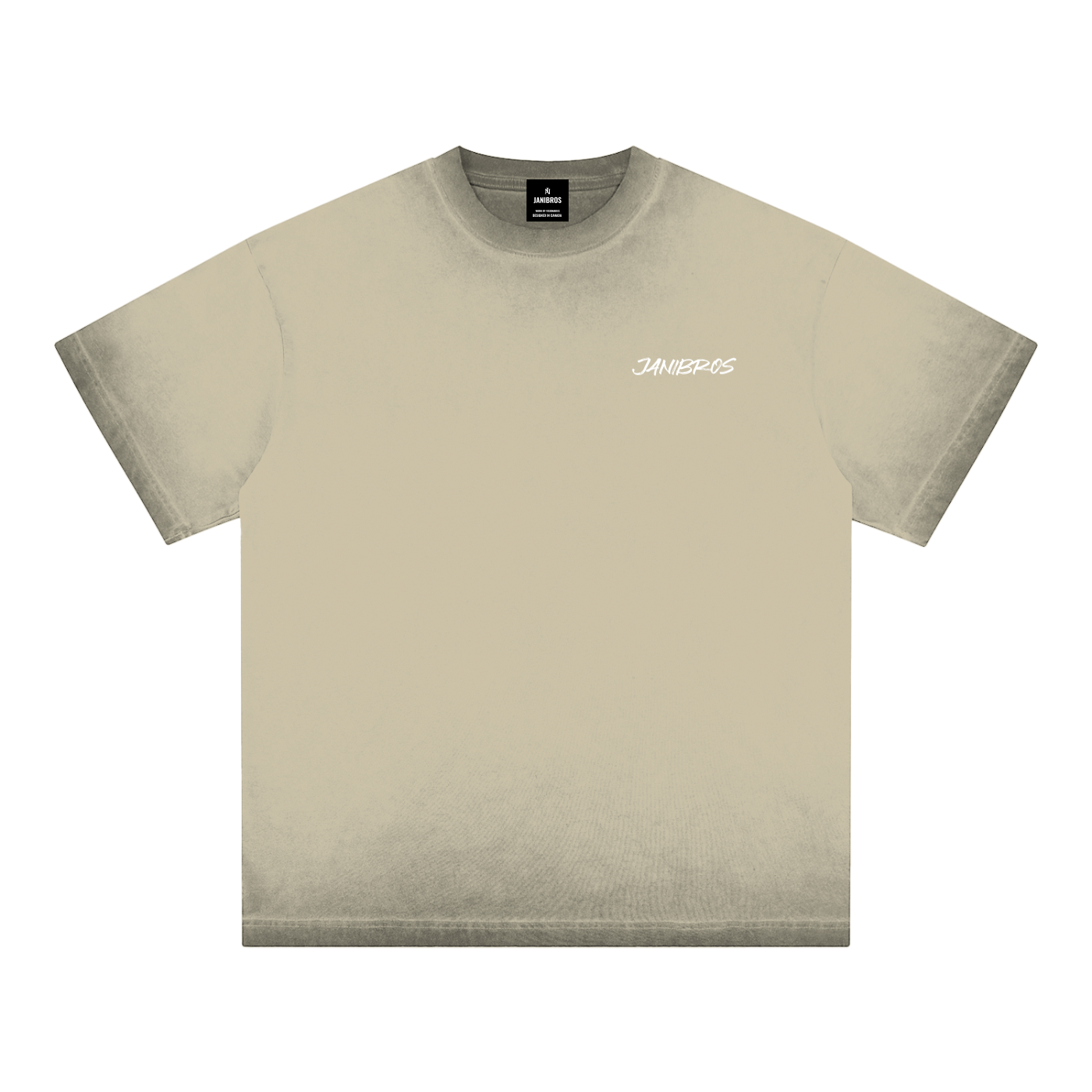Reverse Dyed T-shirt BROWN