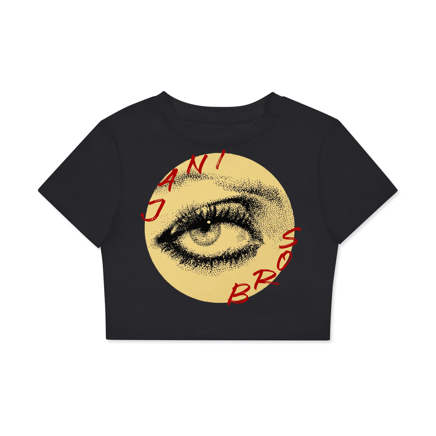 Fitted Crop Cotton T-Shirt