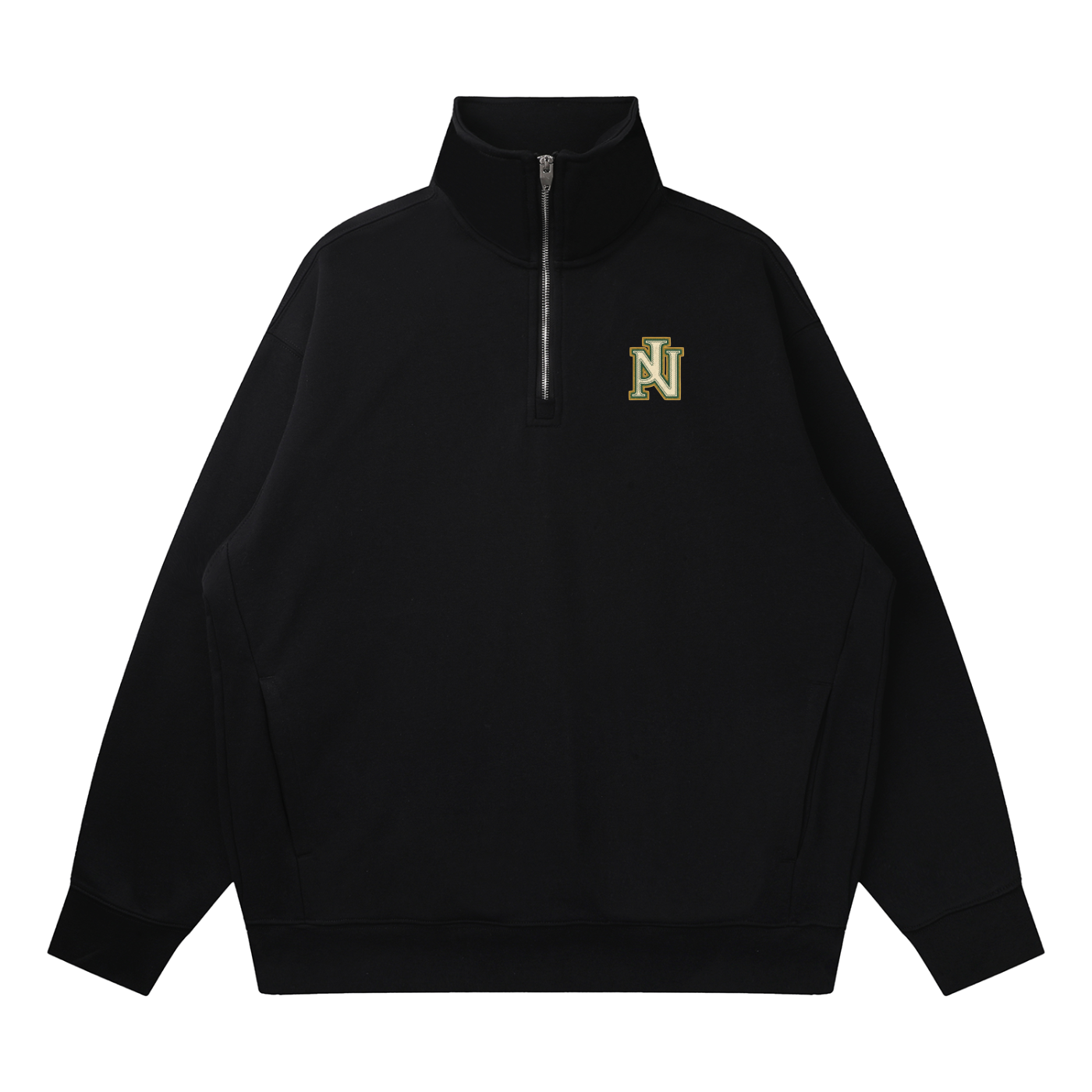 Quarter-Zip Drop Shoulder Sweatshirt