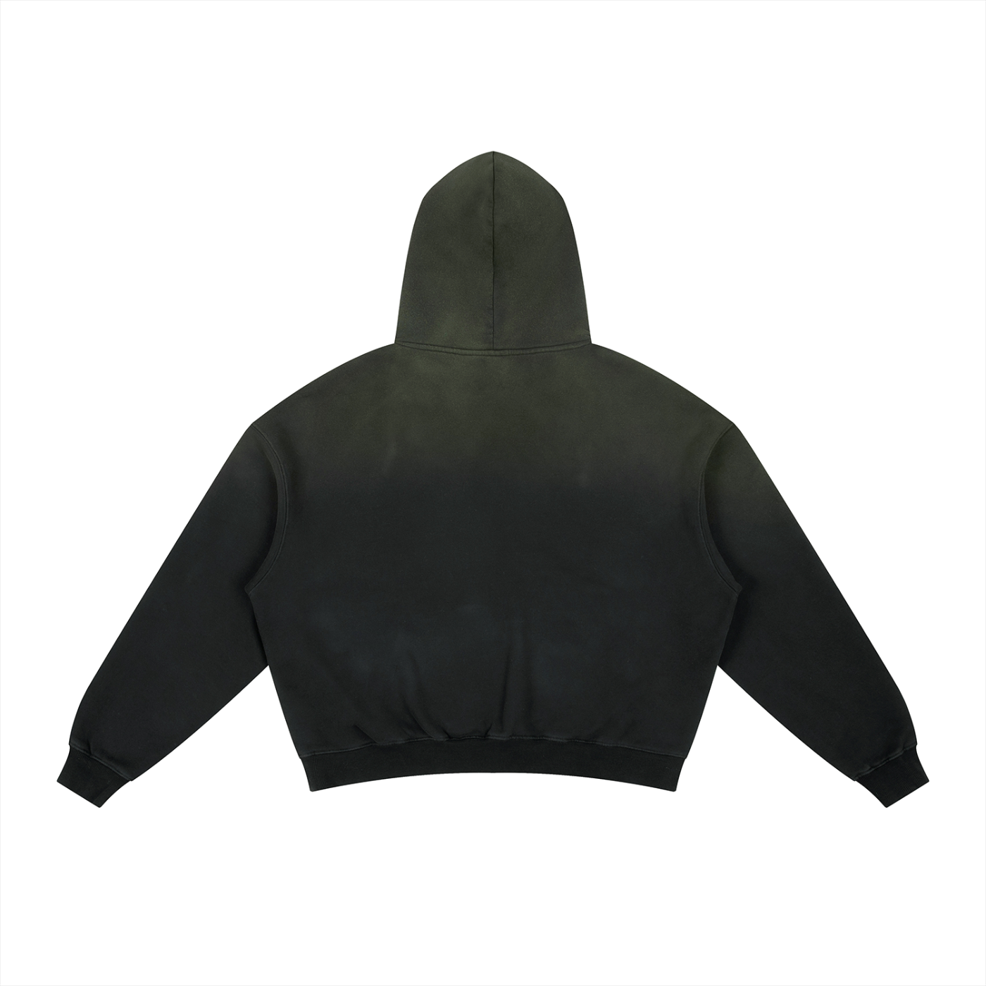 Frayed Sunfade Boxy Fleece Hoodie