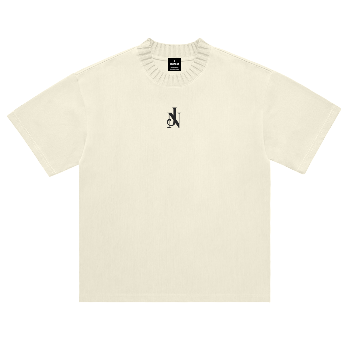 Heavyweight Knitted Round Neck T-Shirt - 305 GSM